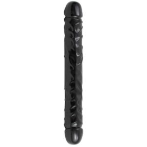 Doc Johnson - Dildo Duplo Jr, Veined Double Header 30,5 Cm Preto