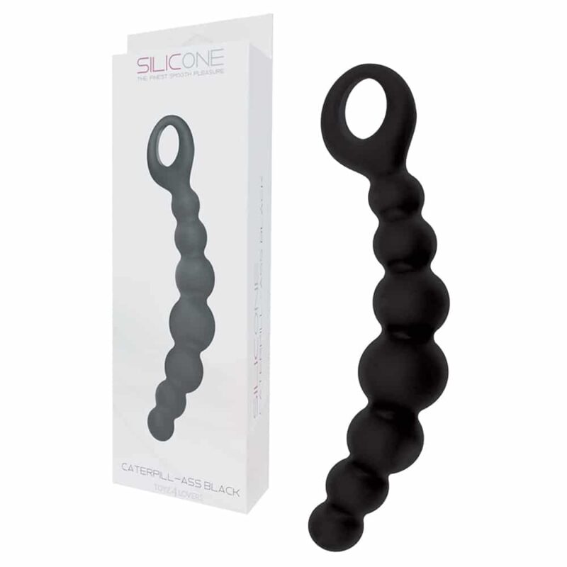Silicone - Bolas Anéis Caterpill Ass Pretas - Image 2