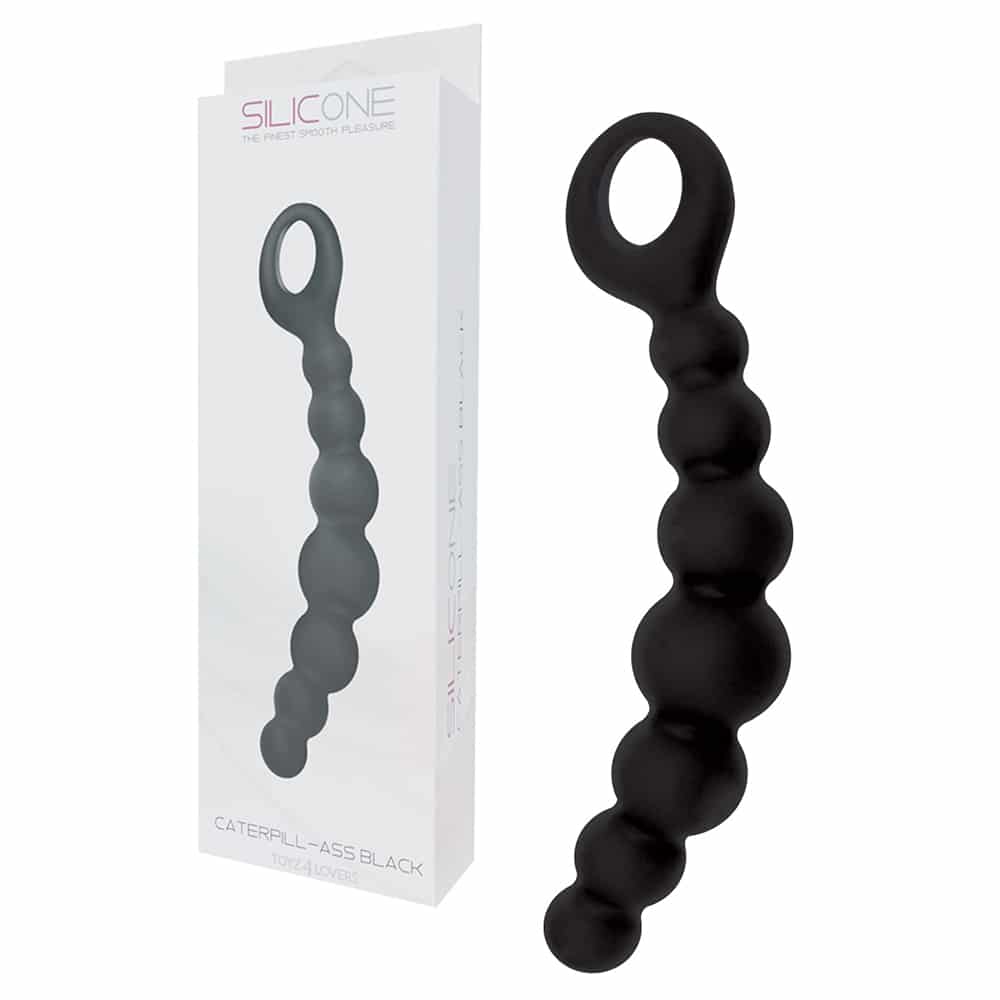Silicone - Bolas Anéis Caterpill Ass Pretas - Image 2
