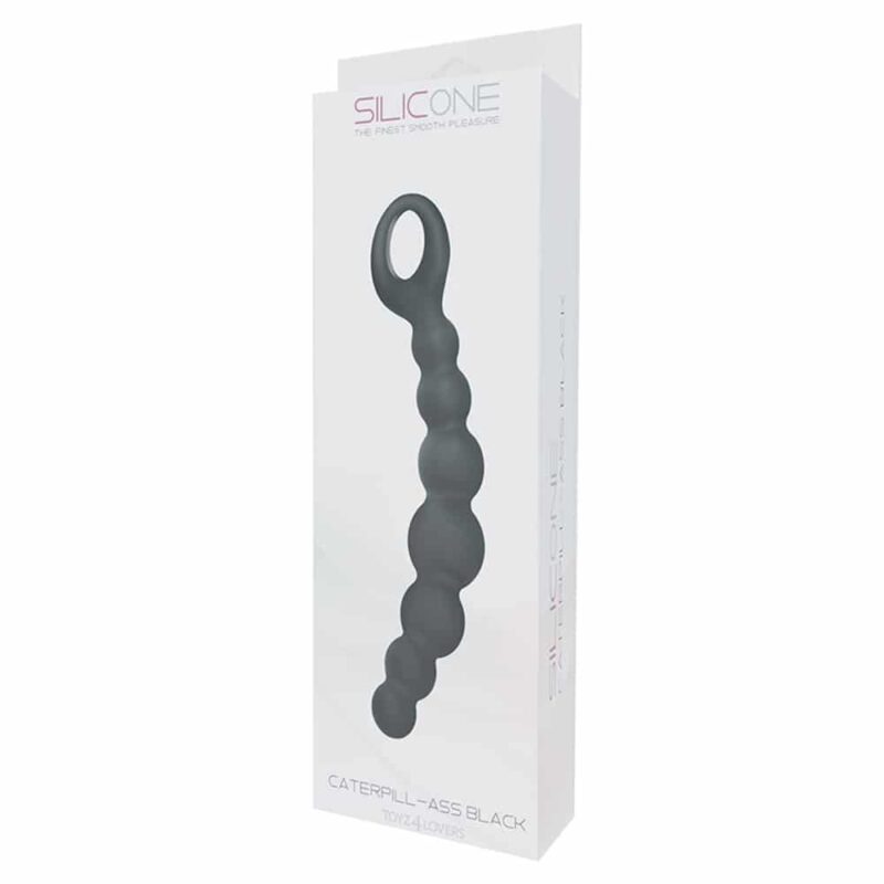 Silicone - Bolas Anéis Caterpill Ass Pretas - Image 3