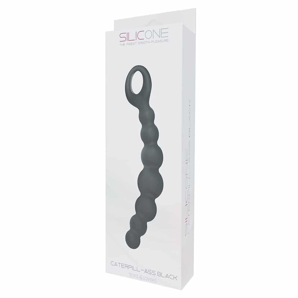 Silicone - Bolas Anéis Caterpill Ass Pretas - Image 3
