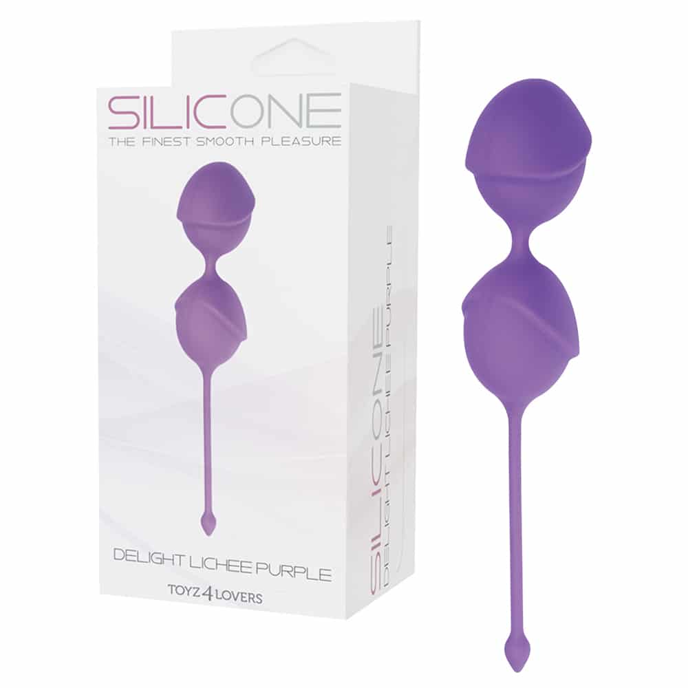 Silicone - Bolas Estimuladoras Delight Lichee Roxas - Image 2