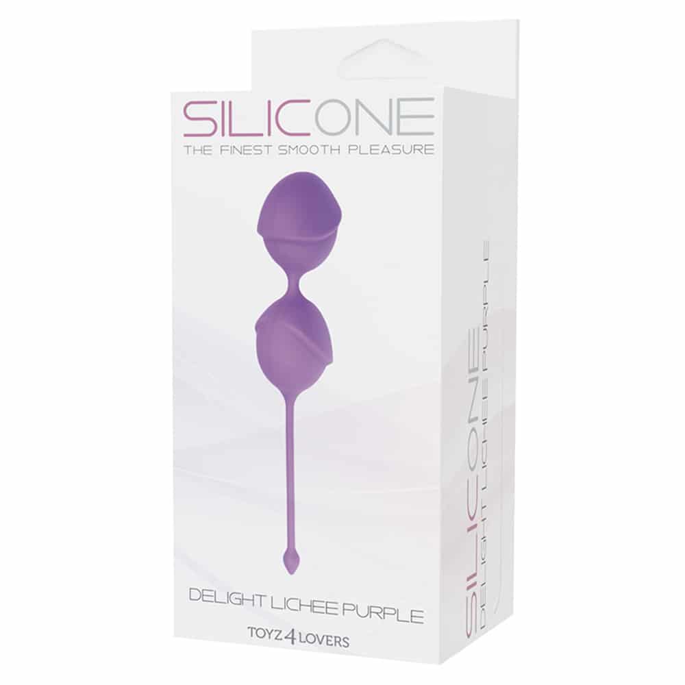 Silicone - Bolas Estimuladoras Delight Lichee Roxas - Image 3