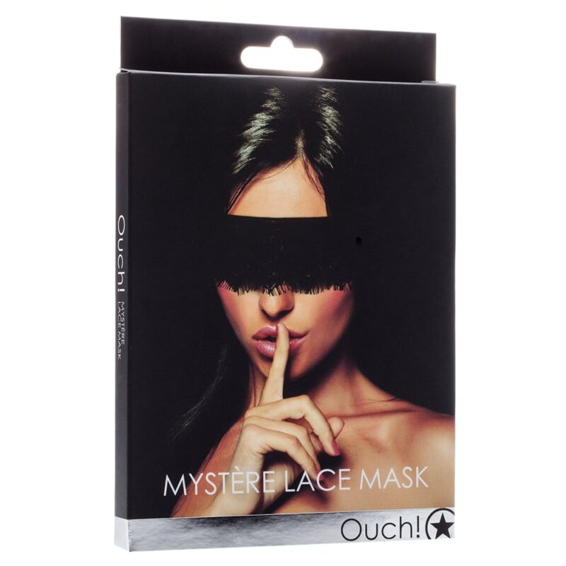 Ouch! - Venda Para Os Olhos  Mystère Lace Mask Preta - Image 2