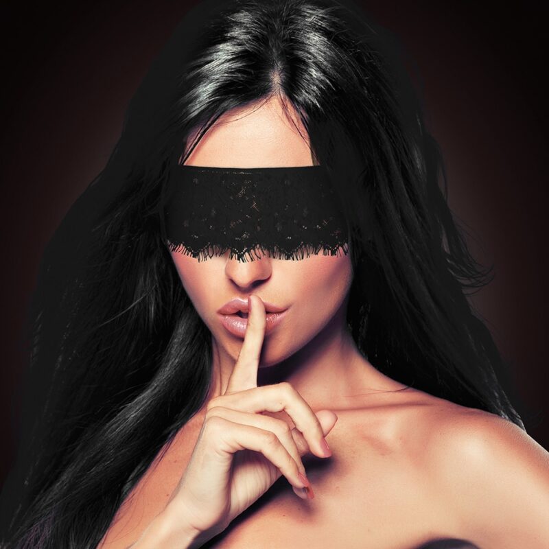 Ouch! - Venda Para Os Olhos  Mystère Lace Mask Preta