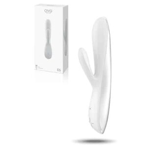 Ovo - Vibrador Recarregável E5  Branco