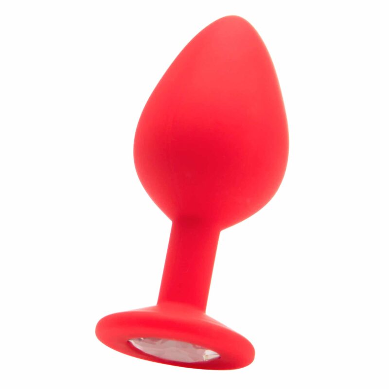 Ouch! - Plug Anal Diamond Butt Plug Grande Vermelho
