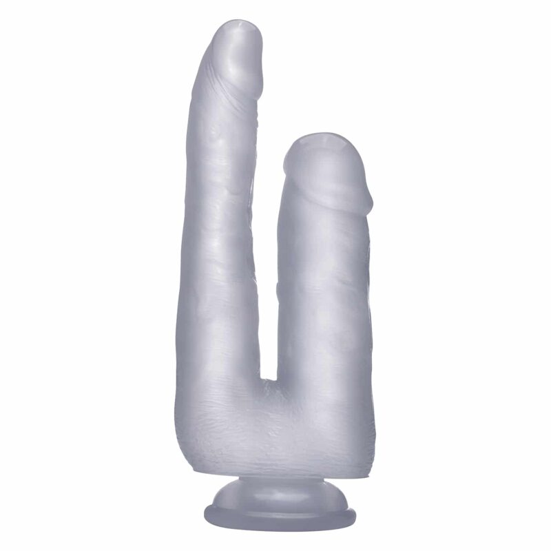 Realrock - Dildo Duplo Realístico  21,5 Cm Transparente