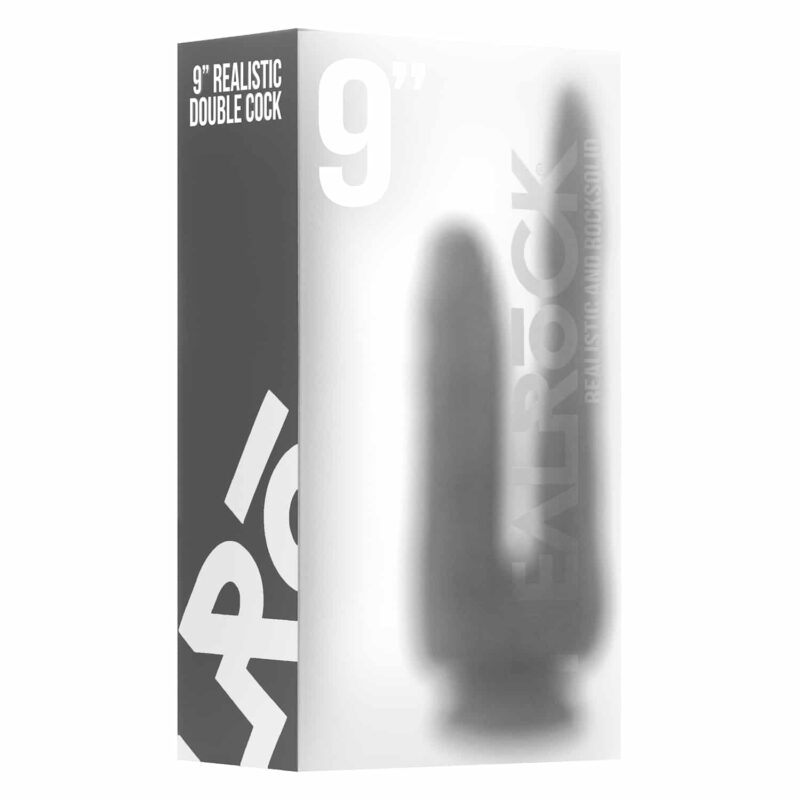 Realrock - Dildo Duplo Realístico  21,5 Cm Transparente - Image 3