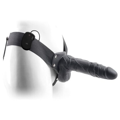Toyz4lovers - Strap-On Oco Com Vibração E Testículos Real Rapture Air Feeling 8' Preto
