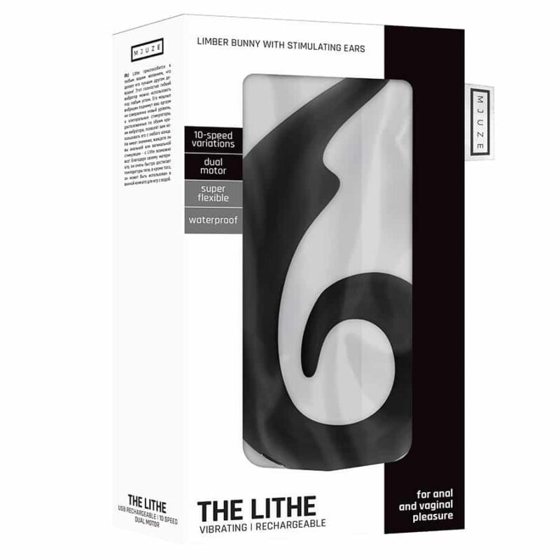 Mjuze - Vibrador Recarregável The Lithe Preto - Image 3