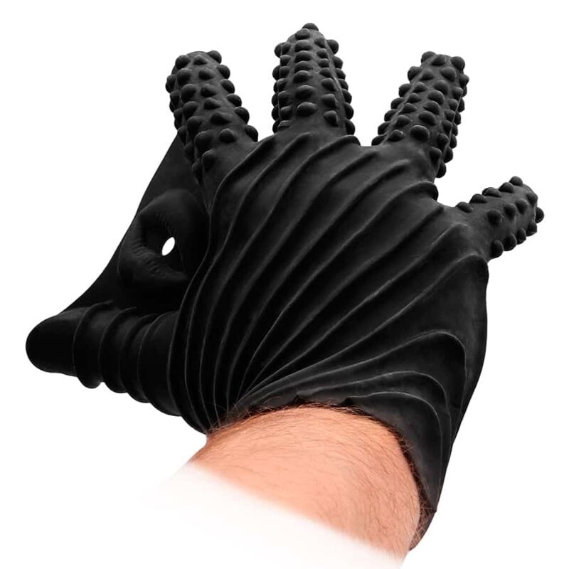 Fist It - Luva Estimulante De Silicone  Preta