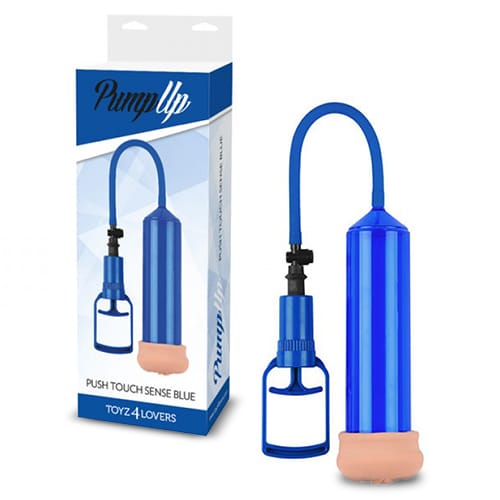 Toyz4lovers - Bomba Para O Pênis Com Masturbador Push Touch Sense Azul - Image 2