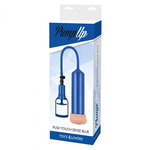 Toyz4lovers - Bomba Para O Pênis Com Masturbador Push Touch Sense Azul - Image 3