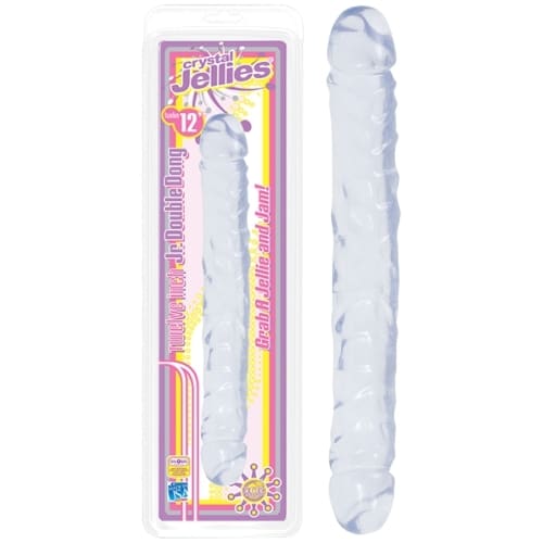 Doc Johnson - Dildo Duplo Jr Double Dong 30,5 Cm Transparente - Image 2