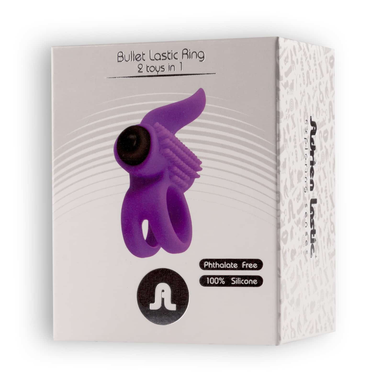 Adrien Lastic - Anel Para O Pênis Com Vibração Bullet Lastic Ring Roxo - Image 2