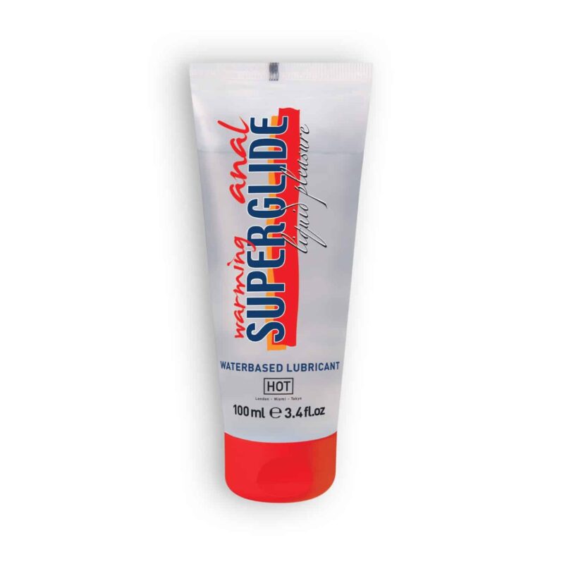Hot  - Lubrificante À Base De Água Com Efeito Calor Warming Anal Superglide 100ml