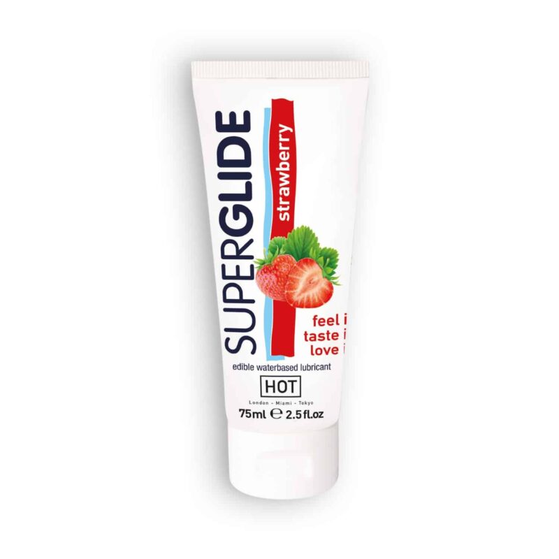 Hot - Lubrificante Comestível Hot Superglide Morango 75ml