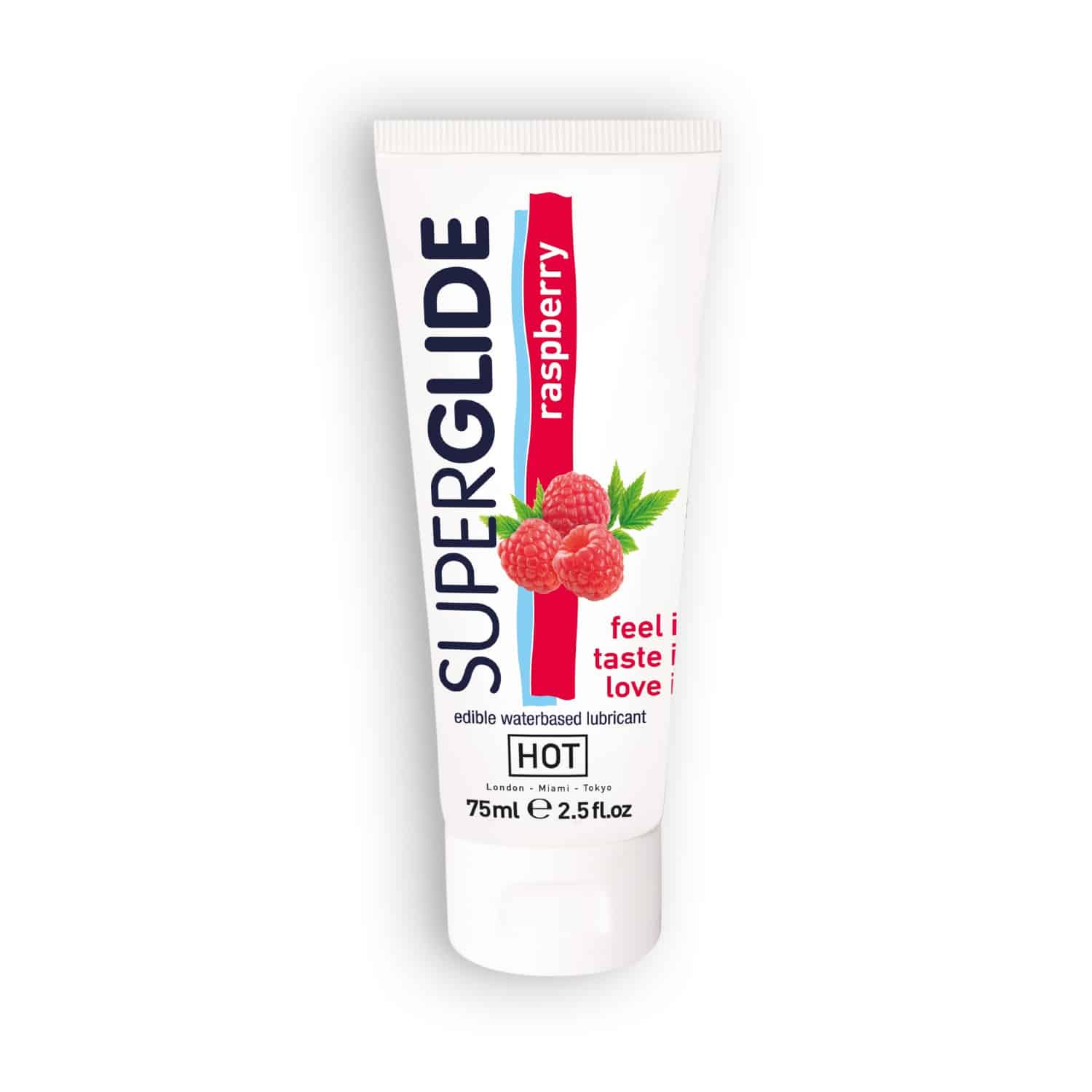Hot - Lubrificante Comestível Superglide Framboesa 75ml