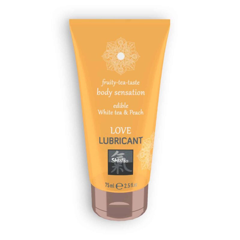 Shiatsu - Lubrificante Beijável Love Fruity Tea Com Sabor A Chá Branco E Pêssego  75ml