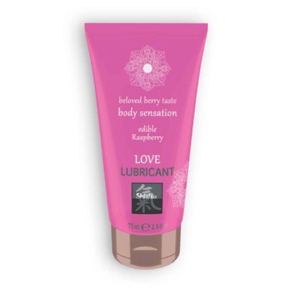 Shiatsu - Lubrificante Beijável Love Berry Taste Com Sabor A Framboesa  75ml
