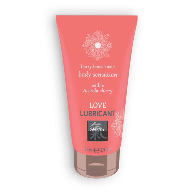 Shiatsu - Lubrificante Beijável Love Berry Boost Com Sabor A Acerola E Cereja  75ml