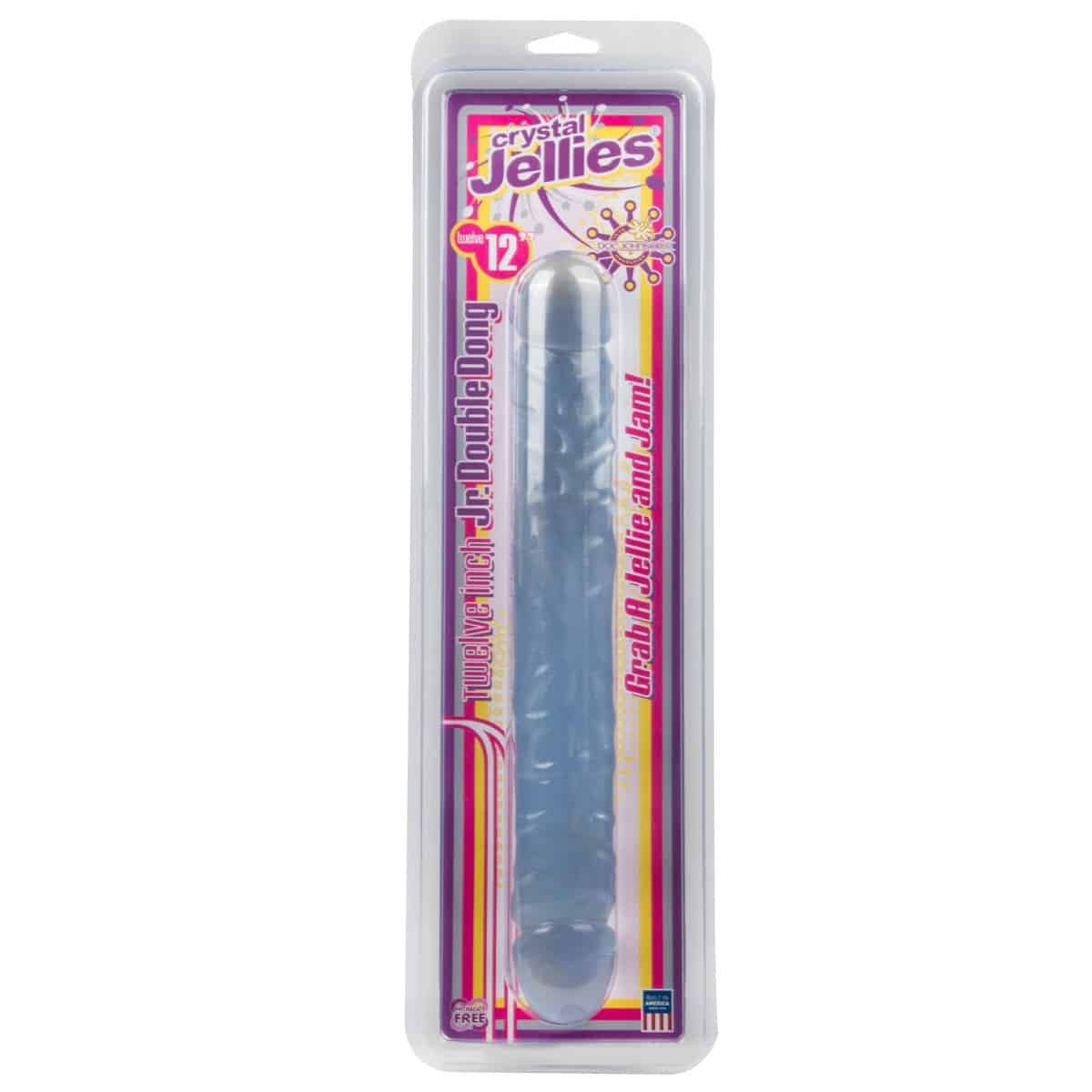 Doc Johnson - Dildo Duplo Jr Double Dong 30,5 Cm Transparente - Image 6