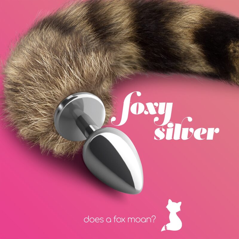 Crushious - Plug Anal Com Cauda Foxy Silver Metal