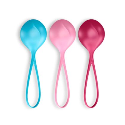Satisfyer - Conjunto De 3 Bolas Ben-Wa Strengthening Balls  Coloridas