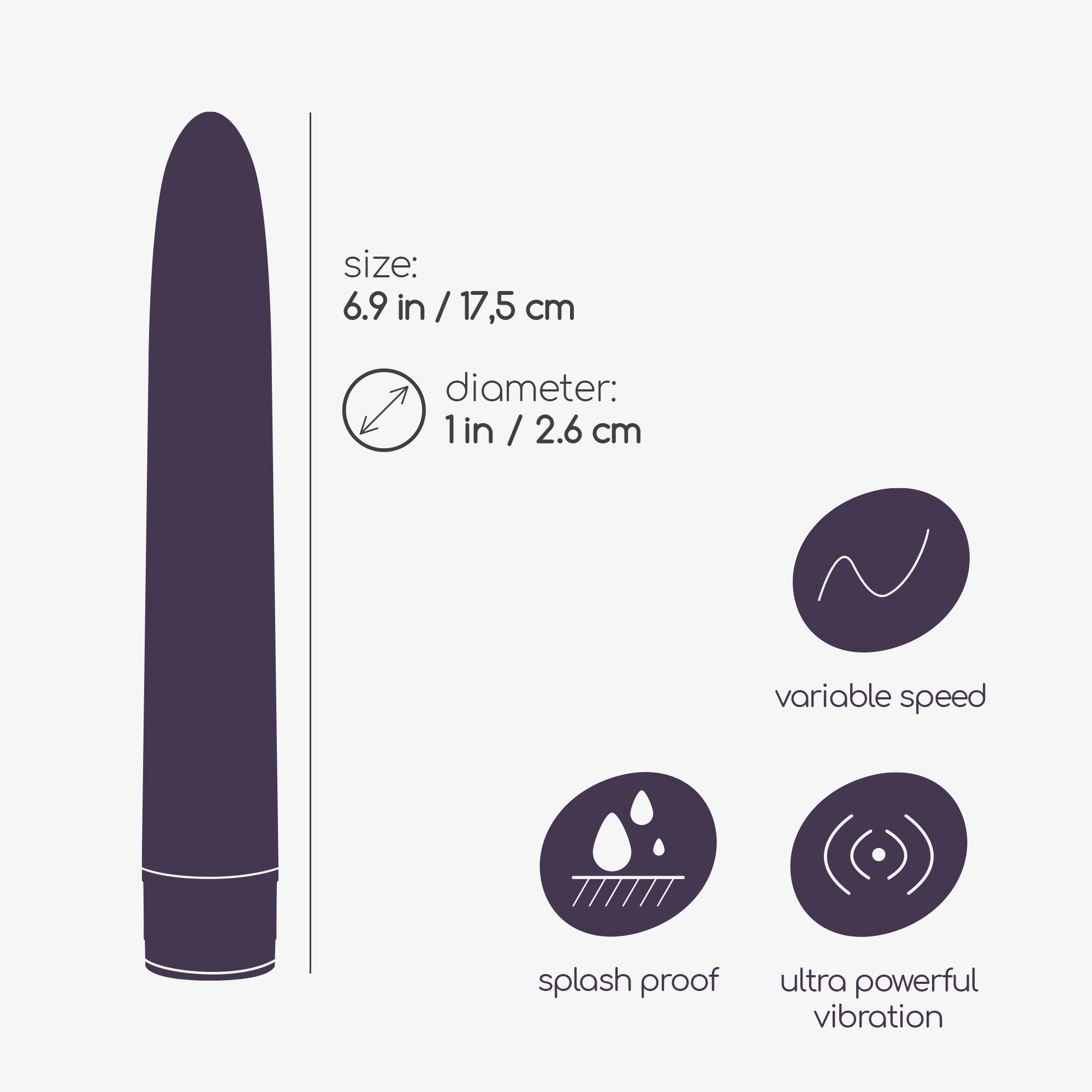 Crushious - Vibrador Classic Vibe  Roxo - Image 6
