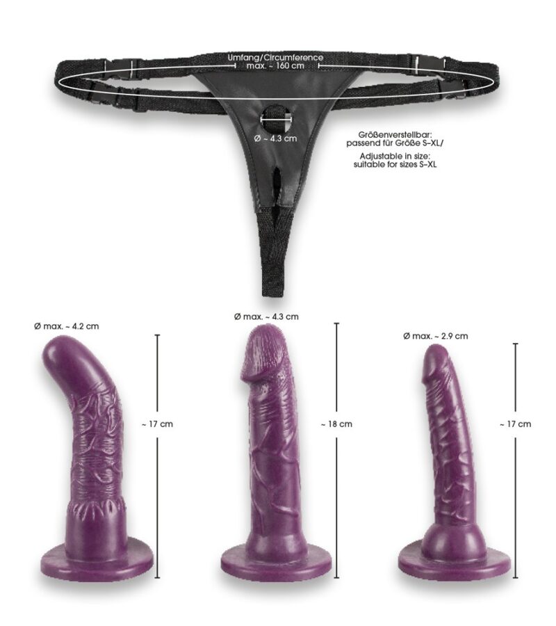 Bad Kitty - Strap-On Com 3 Dildos - Image 6