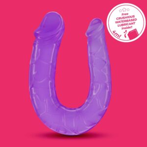 Crushious - Dildo Duplo Double Trouble  Roxo 27 Cm