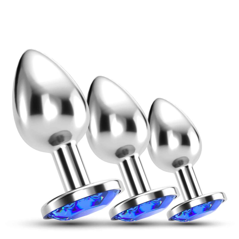 Crushious - Anal Train Trio Bijou Azul  Com Bolsas Individuais Grátis - Image 2