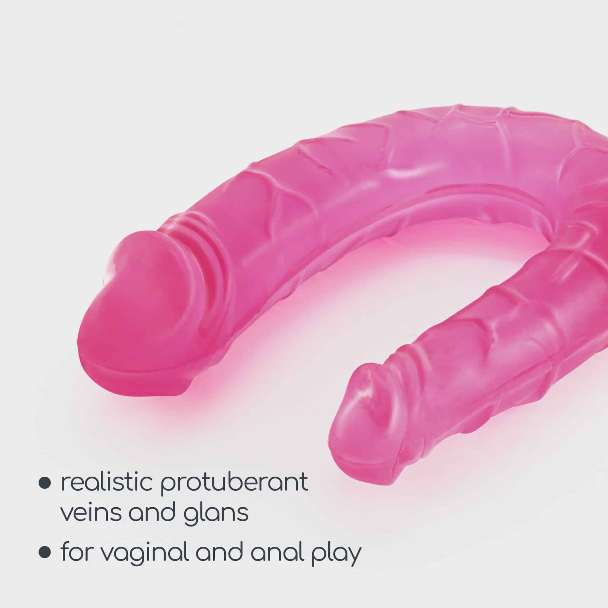Crushious - Deep Diver Dildo Duplo Com Lubrificante Anal 50ml Rosa - Image 8