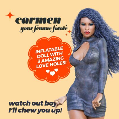 Crushious - Carmen A Femme Fatale Bonéca Insuflável Mulata