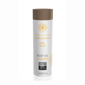 Shiatsu - Óleo De Massagem Beijável Luxury Body Oil De Baunilha 75ml