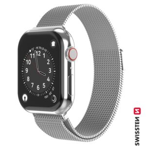 Swissten - Mesh Band for Apple Watch 42-44mm (silver)