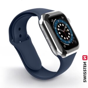 Swissten - Silicone Band for Apple Watch 42-44mm (navy)