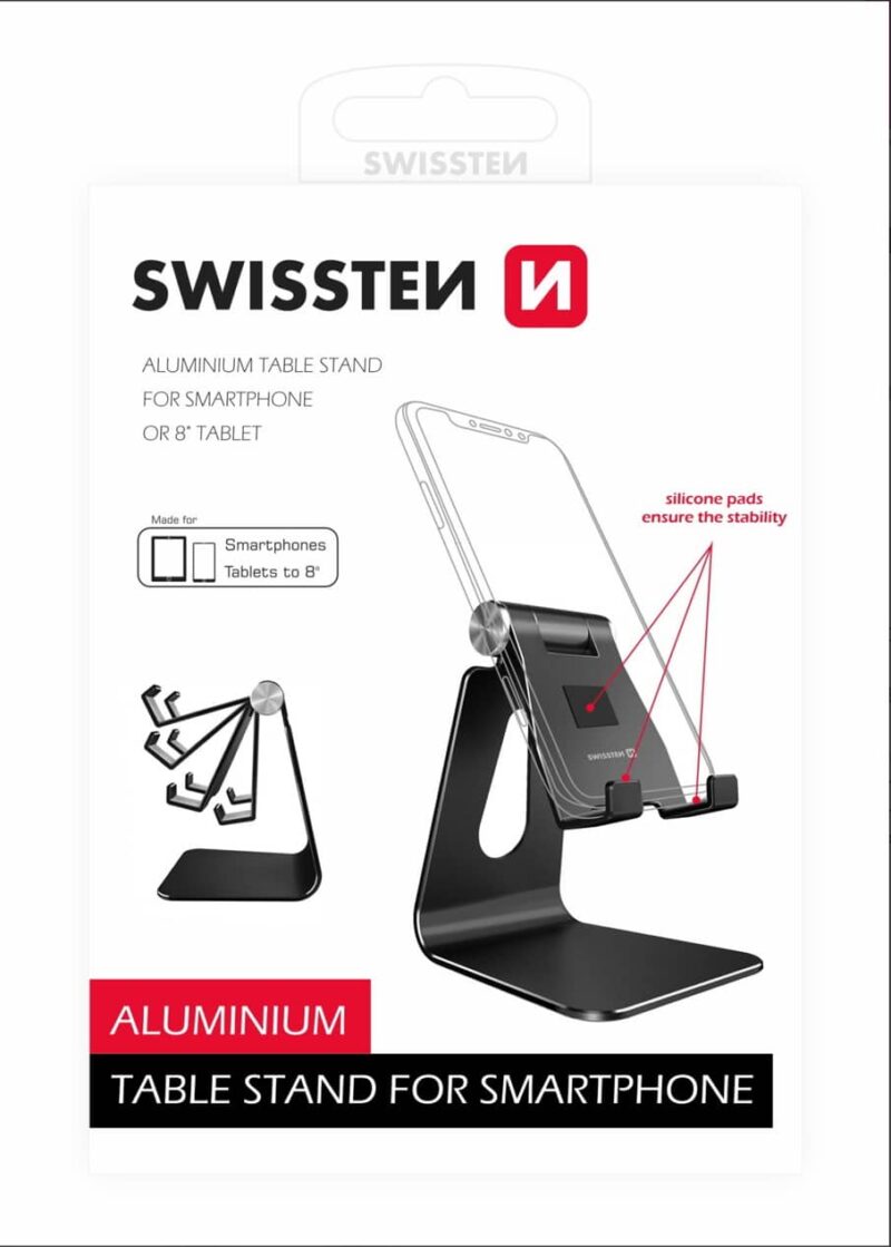 Swissten - Aluminium Stand for Smartphone - Image 4