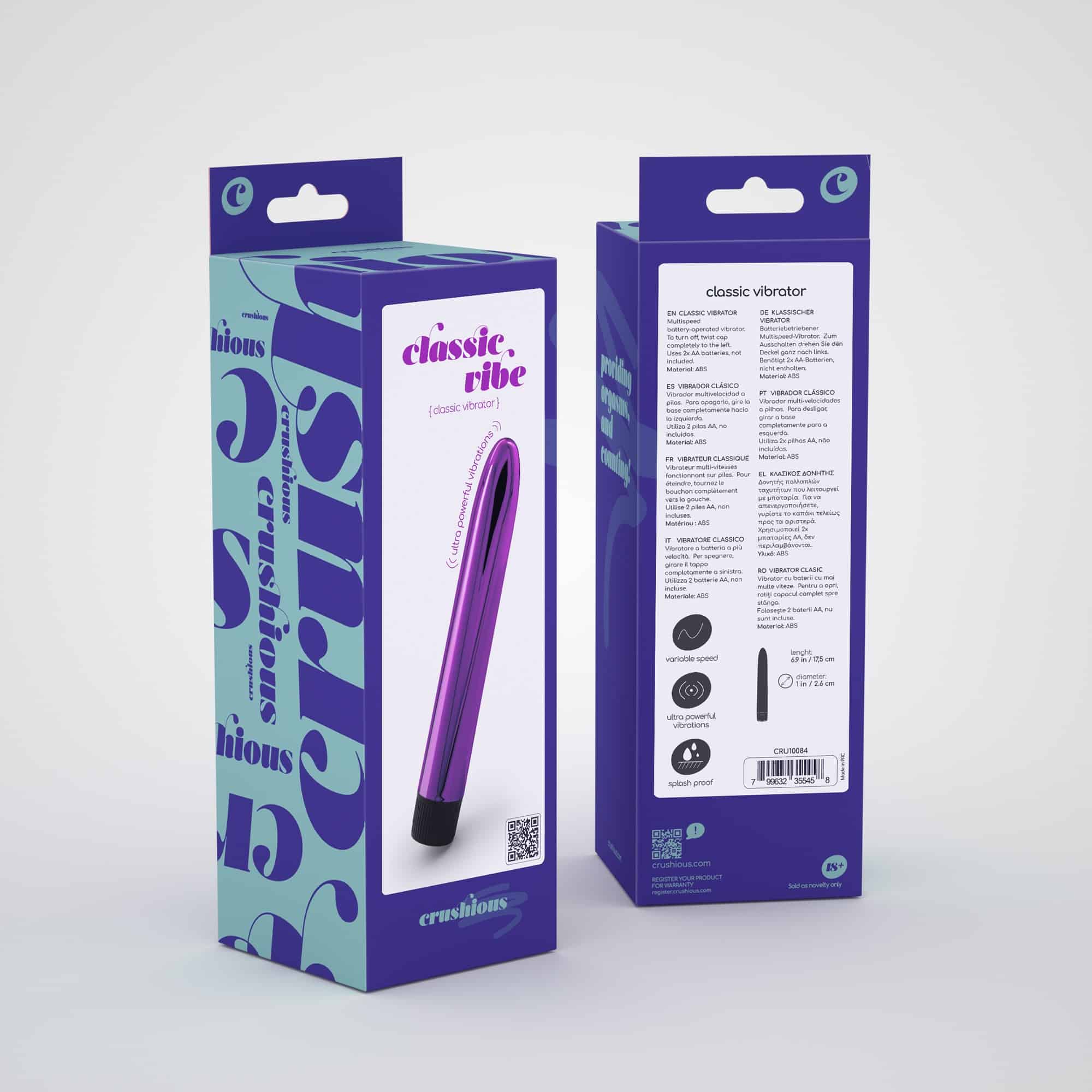 Crushious - Vibrador Classic Vibe  Roxo - Image 8
