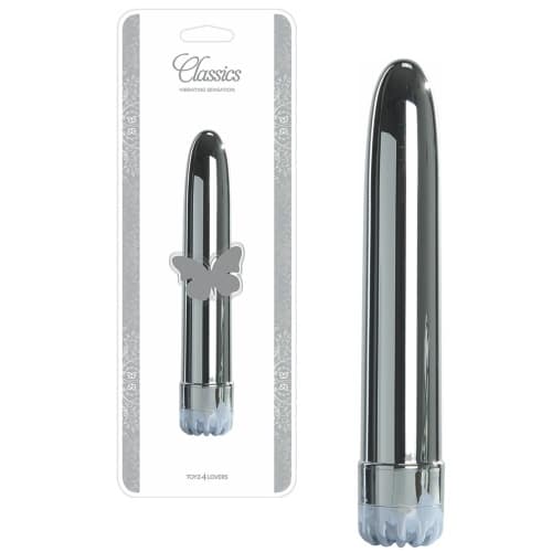 Toyz4lovers - Vibrador Classics Prateado Grande - Image 2