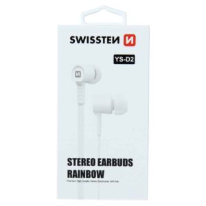 Swissten - Earbuds Rainbow YS-D2 (white)