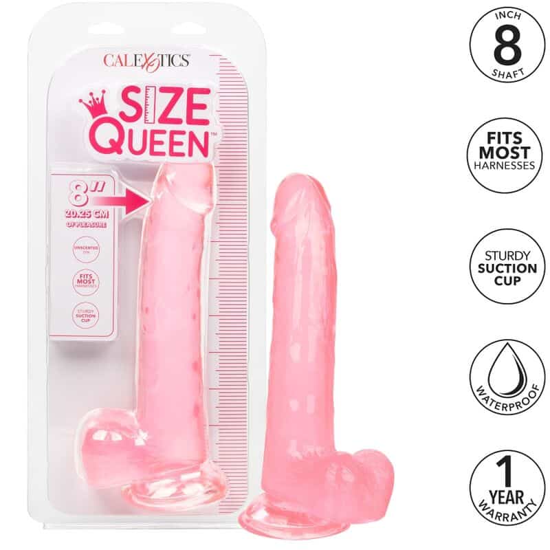 Calex Size Queen Dildo - Rosa 20,3 Cm - Image 2