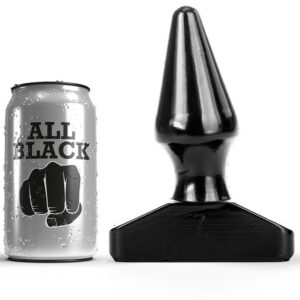 All Black - Todos Os Plugue Preto Anal 16cm