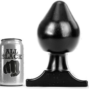 All Black - Plugue Anal Todo Preto 19cm