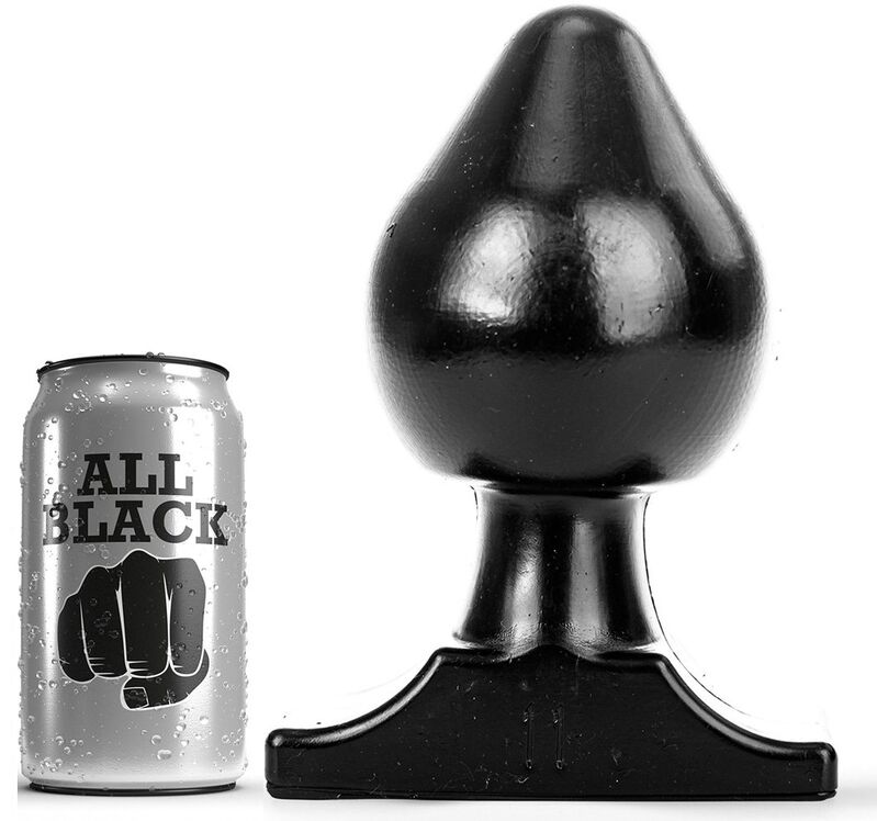 All Black - Plugue Anal Todo Preto 19cm