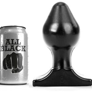 All Black - Todo O Plugue Anal Preto 16x8cm