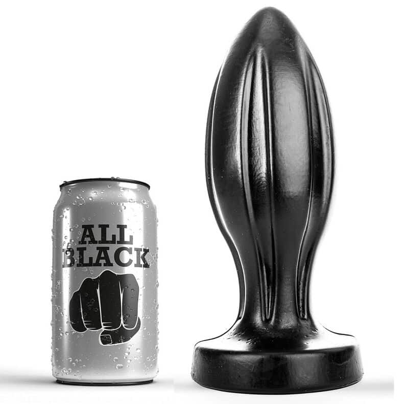 All Black - Todos Os Plugue Anal Preto 21cm