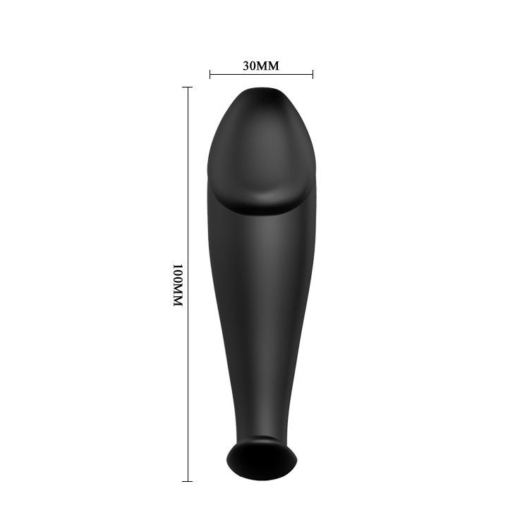 Pretty Love Bottom - Love Plug Anal Silicona Forma Pene Y 12 Modos Vibraçãon - Negro - Image 4