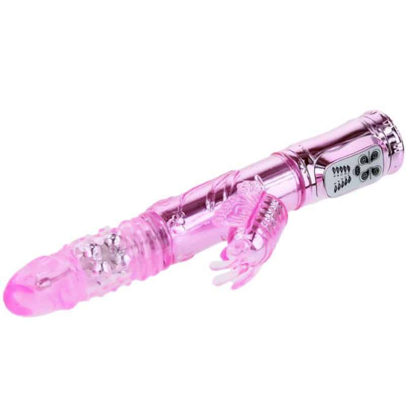 Baile - Vibrador Recargable Con Rotacion Y Estimulador Throbbing Butterfly - Image 2